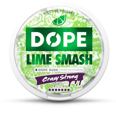 Dope Lime Smash Crazy Strong Nicotine Pouch (1)