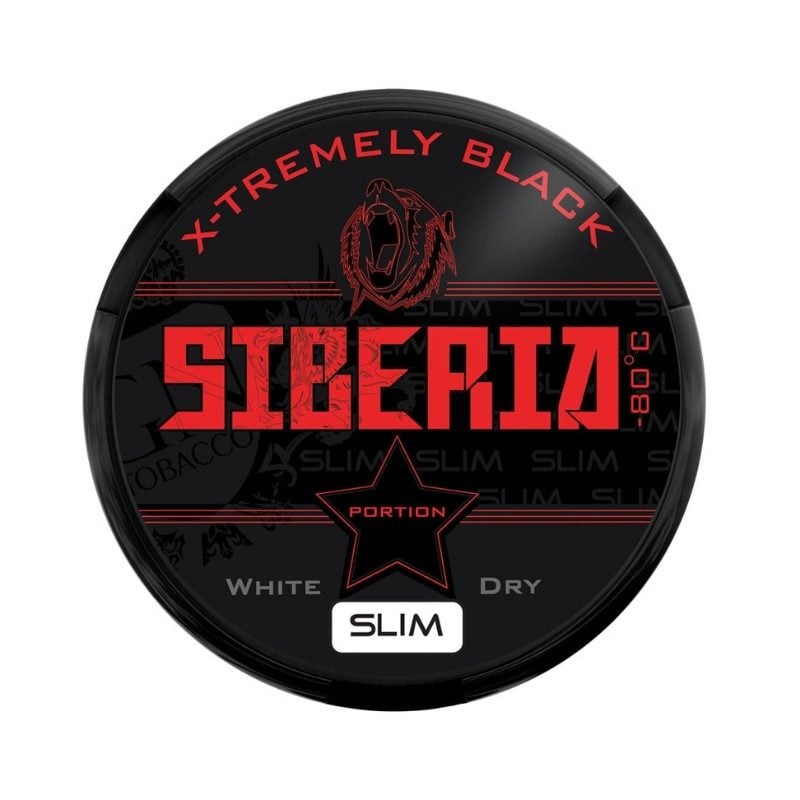 Siberia Extremely Black Slim Snus Chewing Bags
