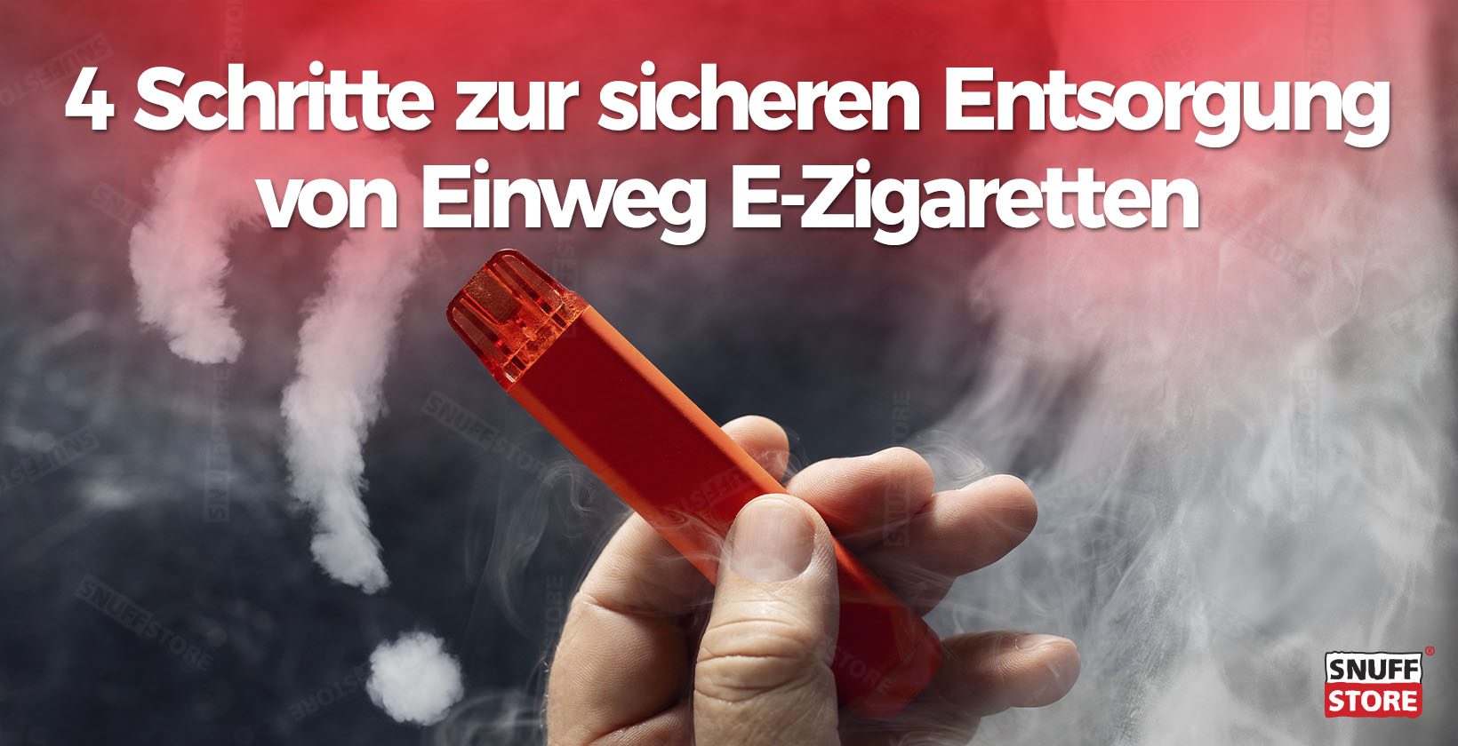 Sicheren entsorgung von Einweg E-Zigaretten